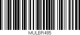 Código de barras (EAN, GTIN, SKU, ISBN): 'MULBR485'