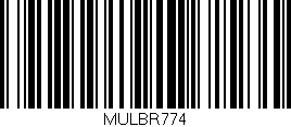 Código de barras (EAN, GTIN, SKU, ISBN): 'MULBR774'