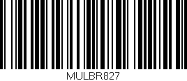 Código de barras (EAN, GTIN, SKU, ISBN): 'MULBR827'