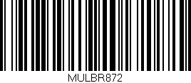 Código de barras (EAN, GTIN, SKU, ISBN): 'MULBR872'