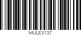 Código de barras (EAN, GTIN, SKU, ISBN): 'MULES137'