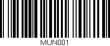 Código de barras (EAN, GTIN, SKU, ISBN): 'MUN001'