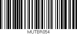 Código de barras (EAN, GTIN, SKU, ISBN): 'MUTBR054'