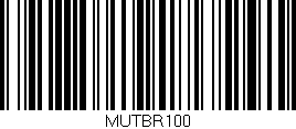 Código de barras (EAN, GTIN, SKU, ISBN): 'MUTBR100'