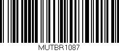 Código de barras (EAN, GTIN, SKU, ISBN): 'MUTBR1087'