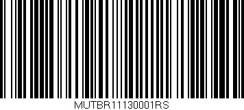 Código de barras (EAN, GTIN, SKU, ISBN): 'MUTBR11130001RS'