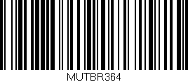 Código de barras (EAN, GTIN, SKU, ISBN): 'MUTBR364'