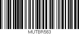 Código de barras (EAN, GTIN, SKU, ISBN): 'MUTBR563'