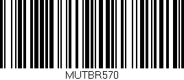 Código de barras (EAN, GTIN, SKU, ISBN): 'MUTBR570'