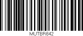 Código de barras (EAN, GTIN, SKU, ISBN): 'MUTBR642'