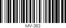 Código de barras (EAN, GTIN, SKU, ISBN): 'MV-363'