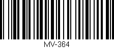 Código de barras (EAN, GTIN, SKU, ISBN): 'MV-364'