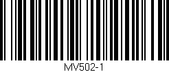Código de barras (EAN, GTIN, SKU, ISBN): 'MV502-1'