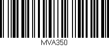 Código de barras (EAN, GTIN, SKU, ISBN): 'MVA350'