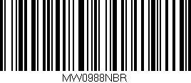 Código de barras (EAN, GTIN, SKU, ISBN): 'MW0988NBR'