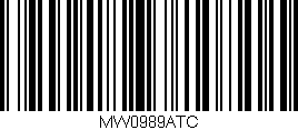 Código de barras (EAN, GTIN, SKU, ISBN): 'MW0989ATC'