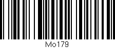 Código de barras (EAN, GTIN, SKU, ISBN): 'Mo179'