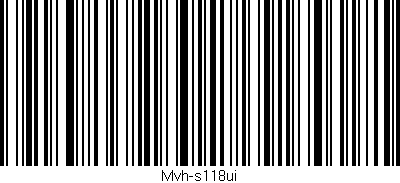Código de barras (EAN, GTIN, SKU, ISBN): 'Mvh-s118ui'