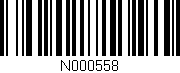 Código de barras (EAN, GTIN, SKU, ISBN): 'N000558'