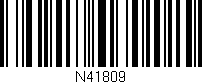Código de barras (EAN, GTIN, SKU, ISBN): 'N41809'