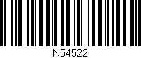 Código de barras (EAN, GTIN, SKU, ISBN): 'N54522'