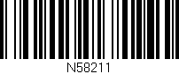 Código de barras (EAN, GTIN, SKU, ISBN): 'N58211'