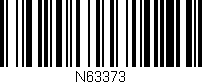 Código de barras (EAN, GTIN, SKU, ISBN): 'N63373'