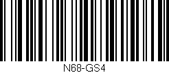 Código de barras (EAN, GTIN, SKU, ISBN): 'N68-GS4'