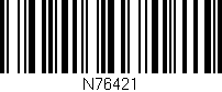 Código de barras (EAN, GTIN, SKU, ISBN): 'N76421'