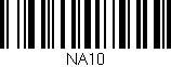 Código de barras (EAN, GTIN, SKU, ISBN): 'NA10'