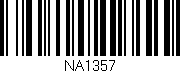 Código de barras (EAN, GTIN, SKU, ISBN): 'NA1357'