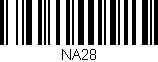 Código de barras (EAN, GTIN, SKU, ISBN): 'NA28'