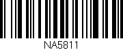 Código de barras (EAN, GTIN, SKU, ISBN): 'NA5811'