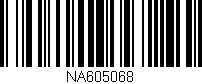 Código de barras (EAN, GTIN, SKU, ISBN): 'NA605068'