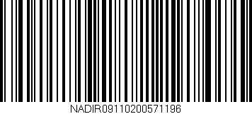 Código de barras (EAN, GTIN, SKU, ISBN): 'NADIR09110200571196'