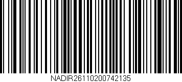 Código de barras (EAN, GTIN, SKU, ISBN): 'NADIR26110200742135'
