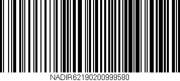 Código de barras (EAN, GTIN, SKU, ISBN): 'NADIR62190200999580'