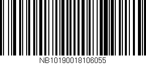 Código de barras (EAN, GTIN, SKU, ISBN): 'NB10190018106055'