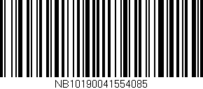 Código de barras (EAN, GTIN, SKU, ISBN): 'NB10190041554085'