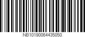 Código de barras (EAN, GTIN, SKU, ISBN): 'NB10190064435050'