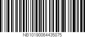Código de barras (EAN, GTIN, SKU, ISBN): 'NB10190064435075'
