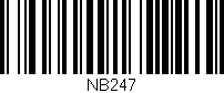 Código de barras (EAN, GTIN, SKU, ISBN): 'NB247'