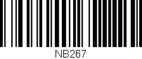 Código de barras (EAN, GTIN, SKU, ISBN): 'NB267'