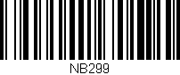 Código de barras (EAN, GTIN, SKU, ISBN): 'NB299'