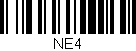 Código de barras (EAN, GTIN, SKU, ISBN): 'NE4'