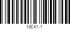 Código de barras (EAN, GTIN, SKU, ISBN): 'NE41-1'