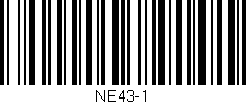 Código de barras (EAN, GTIN, SKU, ISBN): 'NE43-1'
