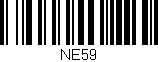 Código de barras (EAN, GTIN, SKU, ISBN): 'NE59'