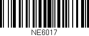 Código de barras (EAN, GTIN, SKU, ISBN): 'NE6017'