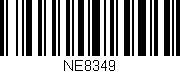 Código de barras (EAN, GTIN, SKU, ISBN): 'NE8349'